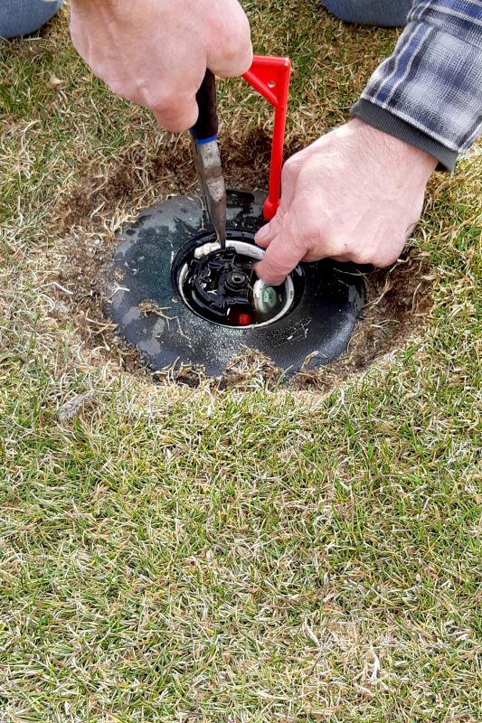 Sprinkler head disassembly