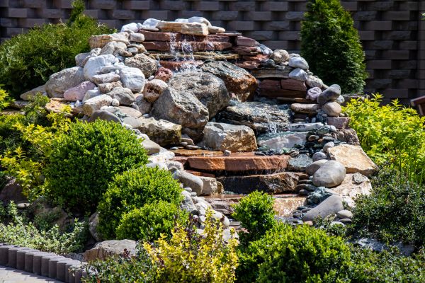 River Rock Landscaping in Canton