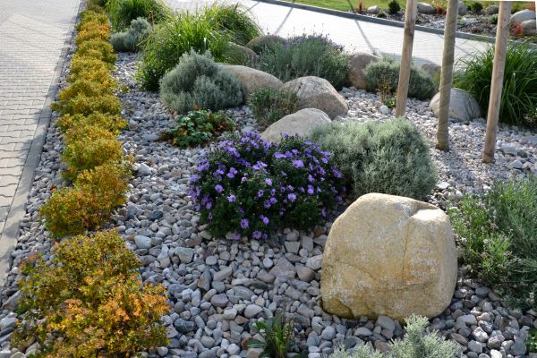 Decorative Rock Installation in Canton