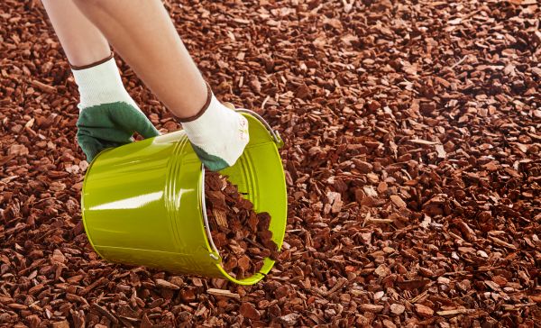 Wood Chip Landscaping in Canton