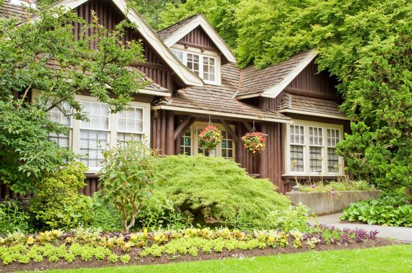 Log Home Landscaping in Canton