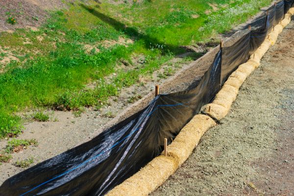 Straw Wattle Installation in Canton
