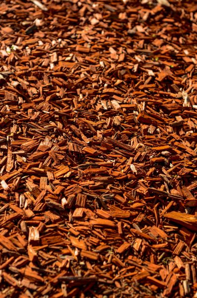 Cedar Mulch Spreading in Canton